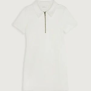 Oak + Fort Half Zip Mini Dress Short Sleeve BNWT